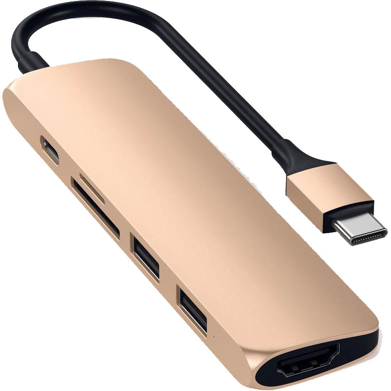 USB-хаб Satechi Aluminum Type-C Slim Multi-Port Adapter 4K V2 Gold (ST-SCMA2G), Alum Type-C Slim Multi-Port 4K V2 Gold (ST-SCMA2G)
USB-хаб Satechi Aluminum Type-C Slim Multi-Port Adapter 4K V2 Gold (ST-SCMA2G), Alum Type-C Slim Multi-Port 4K V2 Gold (ST-SCMA2G)