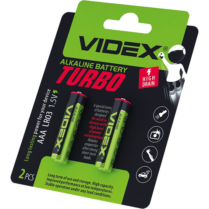 Батарейки VIDEX LR03/AAA Turbo Blister/2pcs (24239), Батарейка LR03/AAA, Лужна,Turbo, Blister/2pcs
Батарейки VIDEX LR03/AAA Turbo Blister/2pcs (24239), Батарейка LR03/AAA, Лужна,Turbo, Blister/2pcs