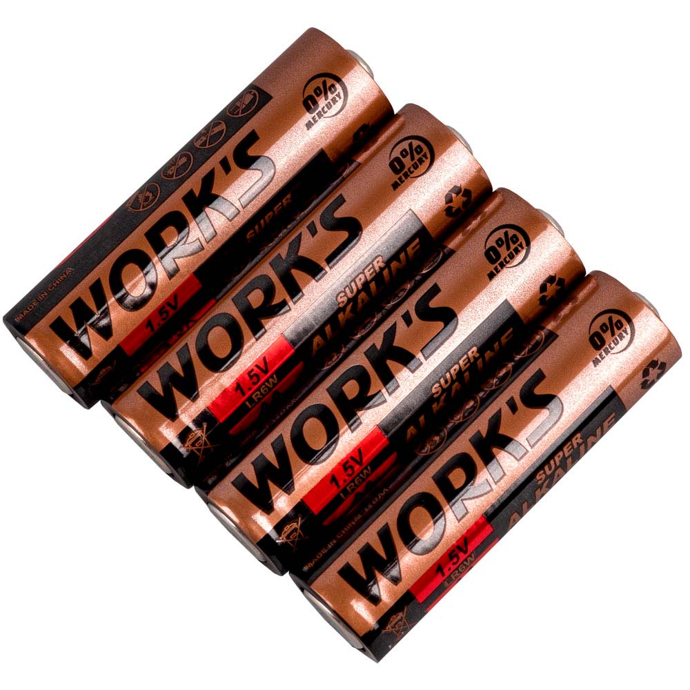 Батарейки WORK'S ALKALINE LR6W-4S/AA/4шт пленка (107701), Батарейка лужна ALKALINE LR6W-4S/AA/4шт плівка
Батарейки WORK'S ALKALINE LR6W-4S/AA/4шт пленка (107701), Батарейка лужна ALKALINE LR6W-4S/AA/4шт плівка