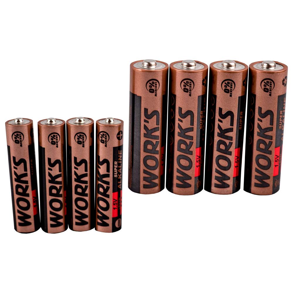 Батарейки WORK'S ALKALINE LR03W-4S/AAA/4шт пленка (107699), Батарейка лужна ALKALINE LR03W-4S/AAA/4шт плівка
Батарейки WORK'S ALKALINE LR03W-4S/AAA/4шт пленка (107699), Батарейка лужна ALKALINE LR03W-4S/AAA/4шт плівка
