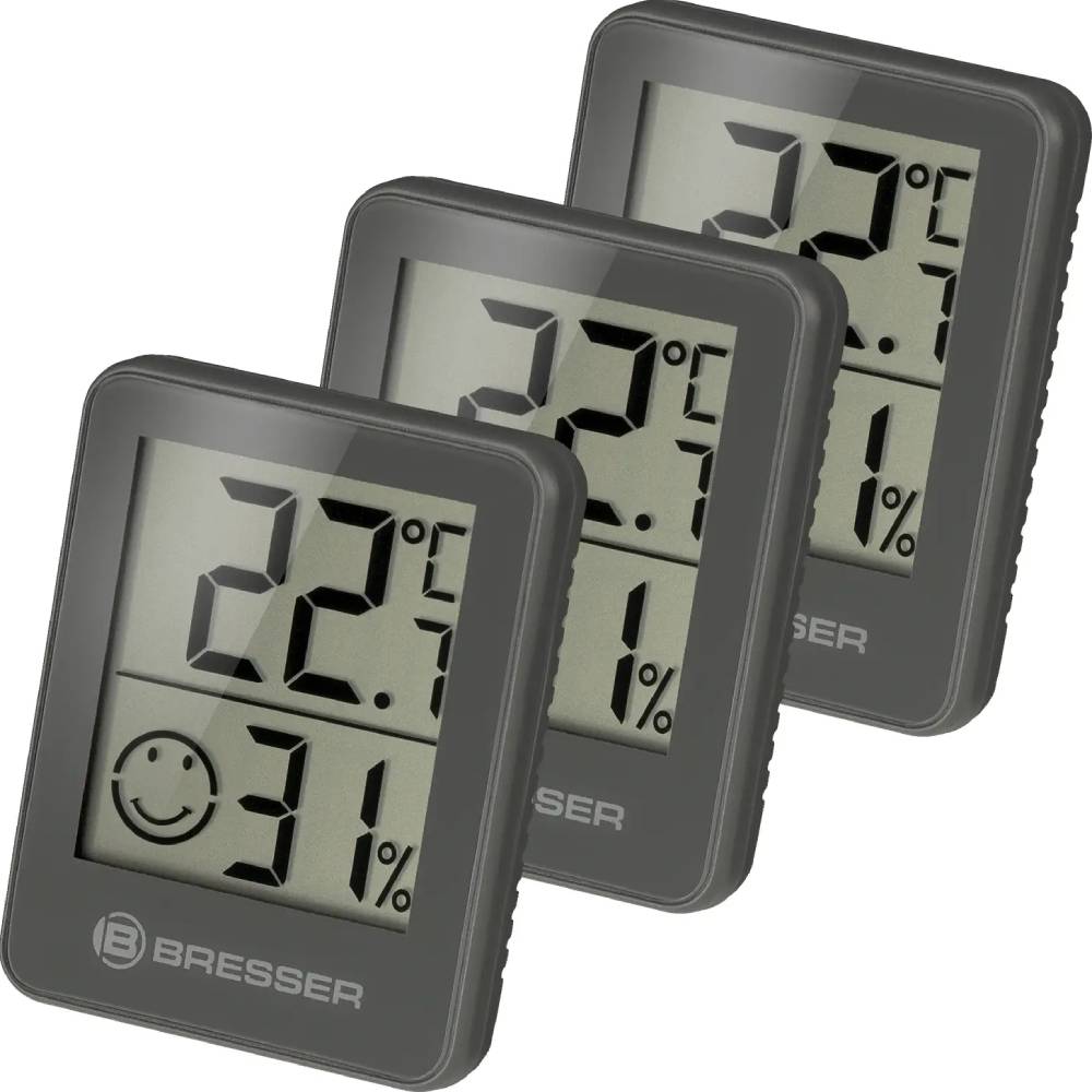 Термогигрометр BRESSER Temeo Hygro Indicator 3 шт Grey (7000010QT5000), Термометр-гігрометр Temeo Hygro
Термогигрометр BRESSER Temeo Hygro Indicator 3 шт Grey (7000010QT5000), Термометр-гігрометр Temeo Hygro