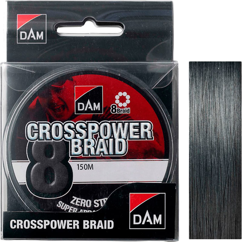 Шнур DAM Crosspower 8-Braid 150 м 0.13 мм 7.2 кг Grey (66587), Шнур Crosspower 8-Braid 150м
Шнур DAM Crosspower 8-Braid 150 м 0.13 мм 7.2 кг Grey (66587), Шнур Crosspower 8-Braid 150м