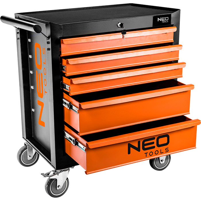 Тележка для инструментов NEO TOOLS 84-224, Шкаф-тележка инструментальный 5 ящиков
Тележка для инструментов NEO TOOLS 84-224, Шкаф-тележка инструментальный 5 ящиков