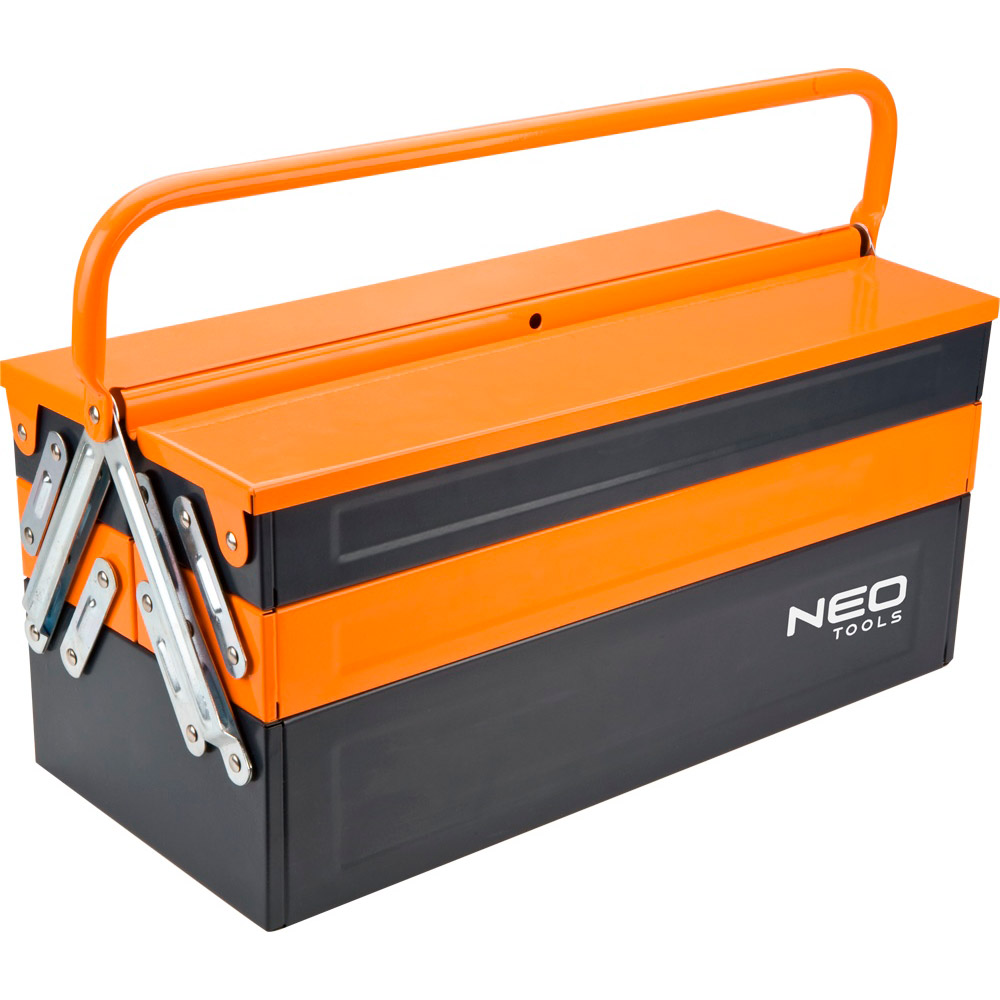Ящик для инструментов NEO TOOLS 84-100, Ящик для инструмента, металевий, 455 мм
Ящик для инструментов NEO TOOLS 84-100, Ящик для инструмента, металевий, 455 мм
