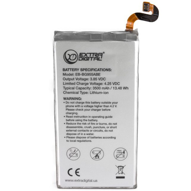 Аккумулятор EXTRADIGITAL для Samsung Galaxy S8 Plus 3500 mAh (BMS6419), Samsung Galaxy S8 Plus, 3500 mAh - BMS6419
Аккумулятор EXTRADIGITAL для Samsung Galaxy S8 Plus 3500 mAh (BMS6419), Samsung Galaxy S8 Plus, 3500 mAh - BMS6419