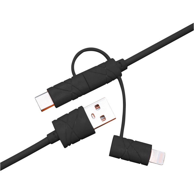 Кабель XoKo USB - Lightning/Micro-USB/USB Type-C 1 м Black (SC-310-BK), SC-310 Lightning Micro USB Type-C 1.20 м Black
Кабель XoKo USB - Lightning/Micro-USB/USB Type-C 1 м Black (SC-310-BK), SC-310 Lightning Micro USB Type-C 1.20 м Black