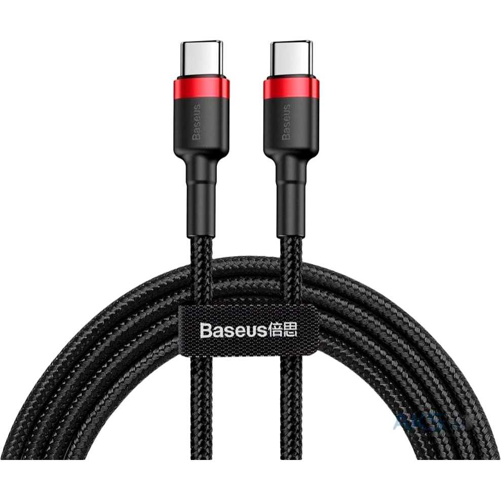 Кабель BASEUS Cafule USB Type-C - USB Type-C PD 2.0 60W 1 м Red/Black (21707), Cafule Type-C - Type-C PD 2.0 60W (1m) (red/black)
Кабель BASEUS Cafule USB Type-C - USB Type-C PD 2.0 60W 1 м Red/Black (21707), Cafule Type-C - Type-C PD 2.0 60W (1m) (red/black)