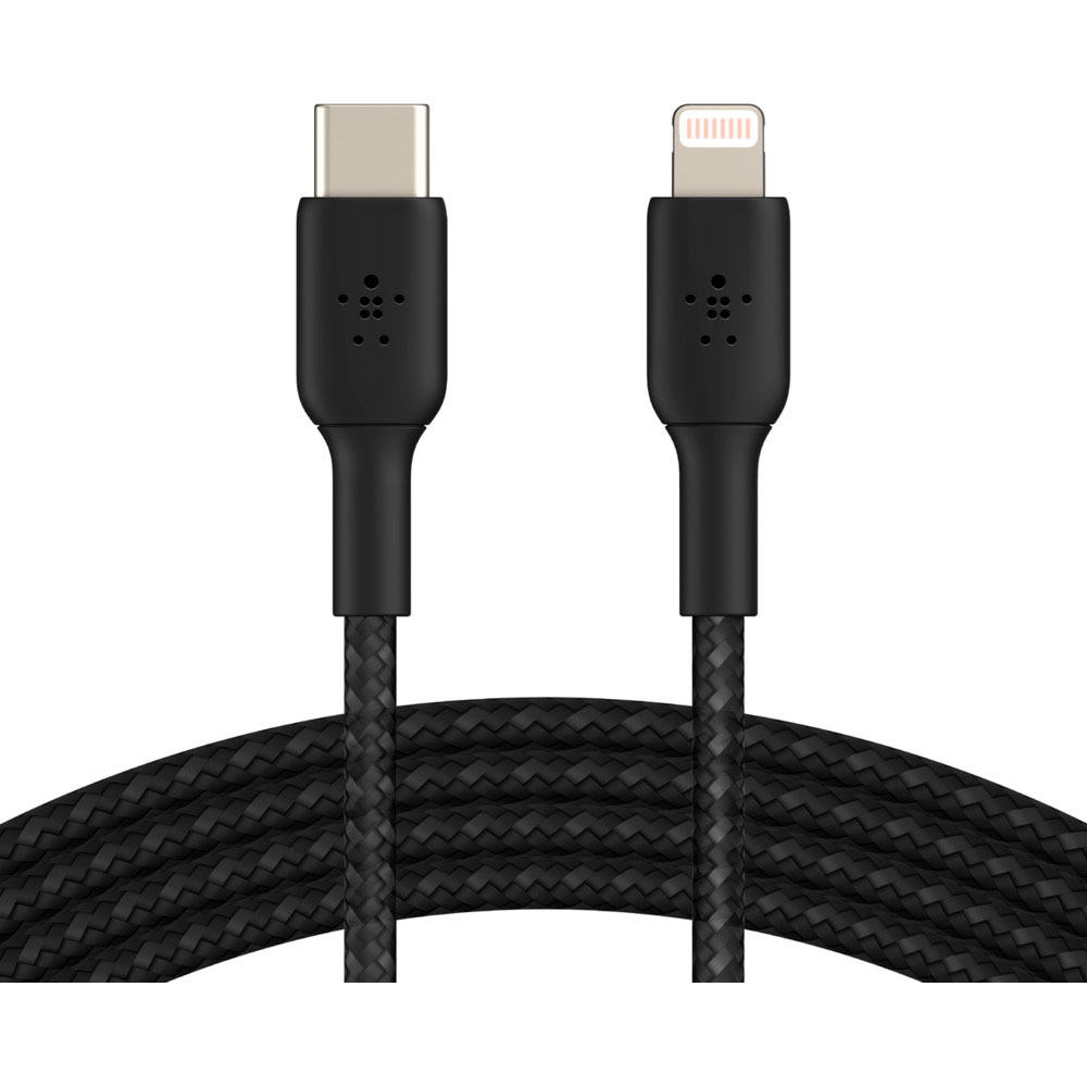 Кабель BELKIN USB-С - Lightning BRAIDED 1m black (CAA004BT1MBK), USB-С - Lightning, BRAIDED, 1m, black
Кабель BELKIN USB-С - Lightning BRAIDED 1m black (CAA004BT1MBK), USB-С - Lightning, BRAIDED, 1m, black