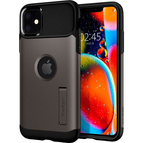 Чехол SPIGEN Slim Armor для Apple iPhone 11 Gunmetal (076CS27077), iPhone 11 Slim Armor, Gunmetal
Чехол SPIGEN Slim Armor для Apple iPhone 11 Gunmetal (076CS27077), iPhone 11 Slim Armor, Gunmetal