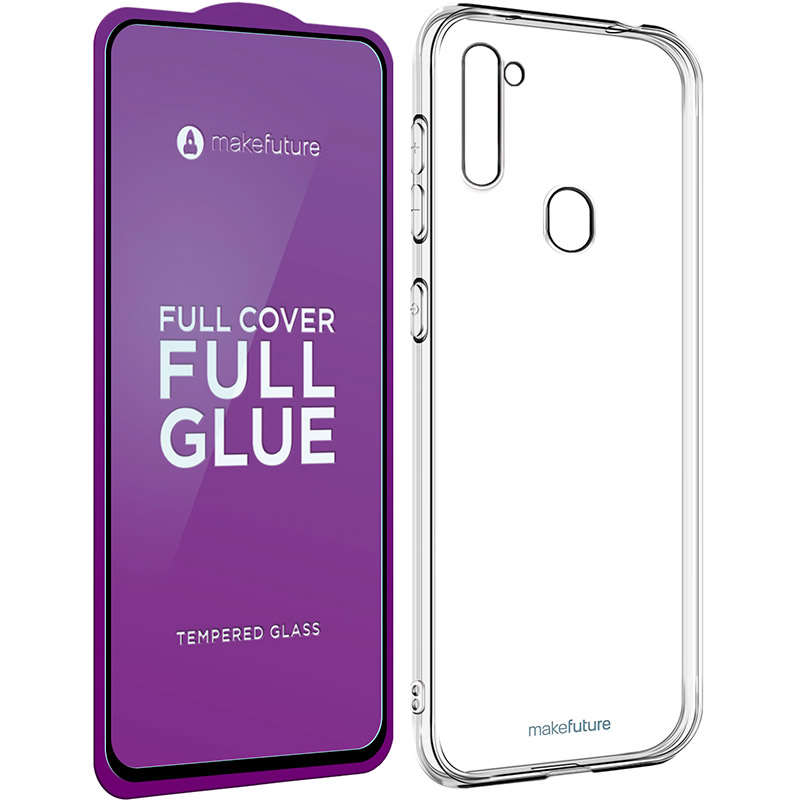 Чехол MAKEFUTURE Air Case для Apple iPhone 12 mini Clear + защитное стекло (MSFA-SA11), Samsung A11 захисне скло FCFG+накладка Air
Чехол MAKEFUTURE Air Case для Apple iPhone 12 mini Clear + защитное стекло (MSFA-SA11), Samsung A11 захисне скло FCFG+накладка Air