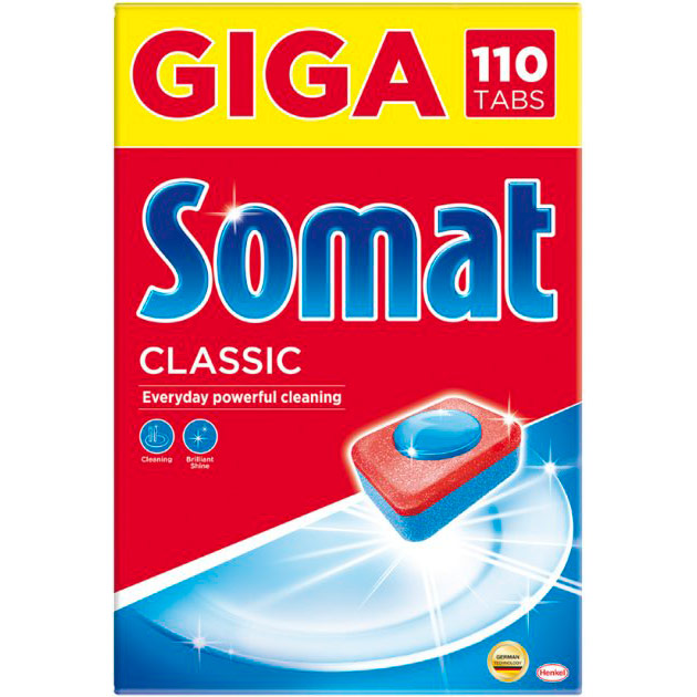 Таблетки для посудомоечной машины SOMAT Classic 110 шт. (9000101535334), Таблетки для посудомийної машини Classic
Таблетки для посудомоечной машины SOMAT Classic 110 шт. (9000101535334), Таблетки для посудомийної машини Classic