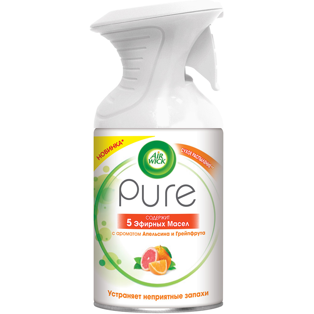 Освежитель воздуха AIRWICK Апельсин и Грейпфрут (Pure) (3054194), Освіж.повітря з аром.Апельсина та Грейпфрута(Pure)
Освежитель воздуха AIRWICK Апельсин и Грейпфрут (Pure) (3054194), Освіж.повітря з аром.Апельсина та Грейпфрута(Pure)
