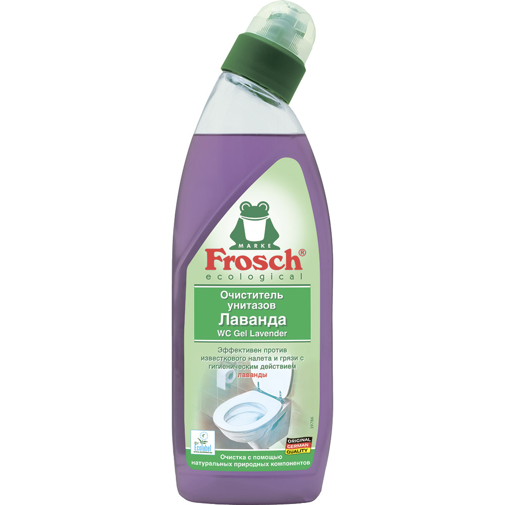 Чистящее средство Frosch Лаванда 750 мл (4009175118356), Гель для очищення унітазів Лаванда
Чистящее средство Frosch Лаванда 750 мл (4009175118356), Гель для очищення унітазів Лаванда