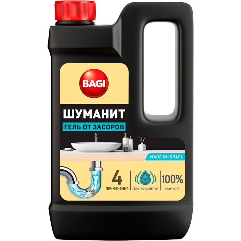 Гель от засорений BAGI Шуманит 450 мл (7290016209228), Шуманит гель от засорений 450 мл.
Гель от засорений BAGI Шуманит 450 мл (7290016209228), Шуманит гель от засорений 450 мл.