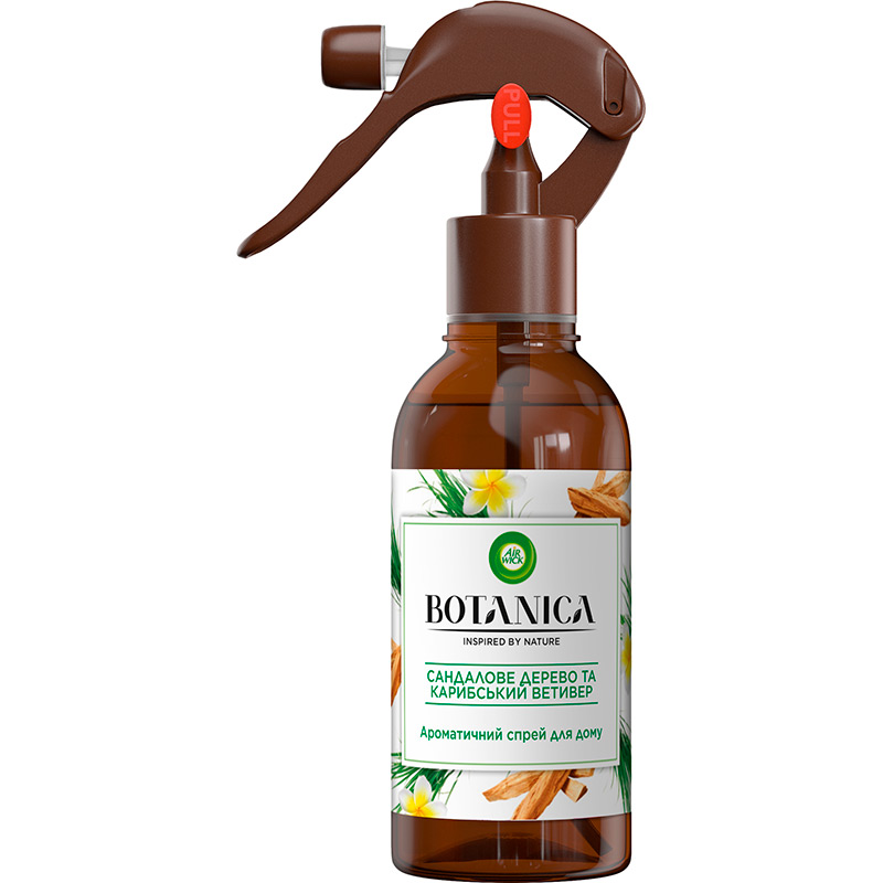 Освежитель воздуха AIR WICK Botanica Сандаловое дерево и карибский ветивер 237 мл (3192753), Спрей Botanica Сандалове дерево та карибс.ветивер
Освежитель воздуха AIR WICK Botanica Сандаловое дерево и карибский ветивер 237 мл (3192753), Спрей Botanica Сандалове дерево та карибс.ветивер