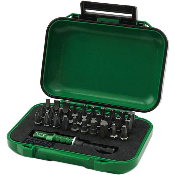 Набор бит с держателем TOPTUL 1/4" 31ед. (GABW3102), Набор бит с держателем 1/4" 31ед. (GABW3102)
Набор бит с держателем TOPTUL 1/4" 31ед. (GABW3102), Набор бит с держателем 1/4" 31ед. (GABW3102)