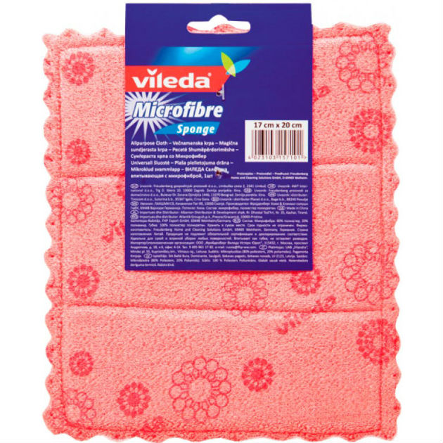 Салфетка VILEDA Micro&Sponge для посуды (4023103157101), Серветка д/посуду Micro&Sponge
Салфетка VILEDA Micro&Sponge для посуды (4023103157101), Серветка д/посуду Micro&Sponge