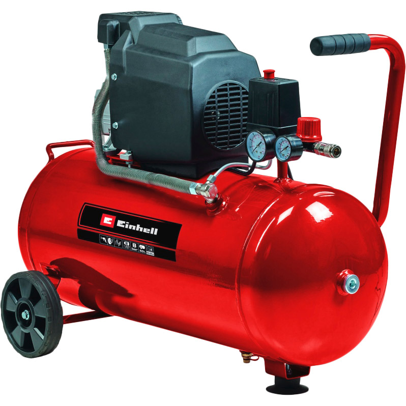 Компрессор EINHELL TC-AC 190/50/8 (4007332), Компресор повітряний, 1500 Вт, 165 л/хв, 50 л,
Компрессор EINHELL TC-AC 190/50/8 (4007332), Компресор повітряний, 1500 Вт, 165 л/хв, 50 л,