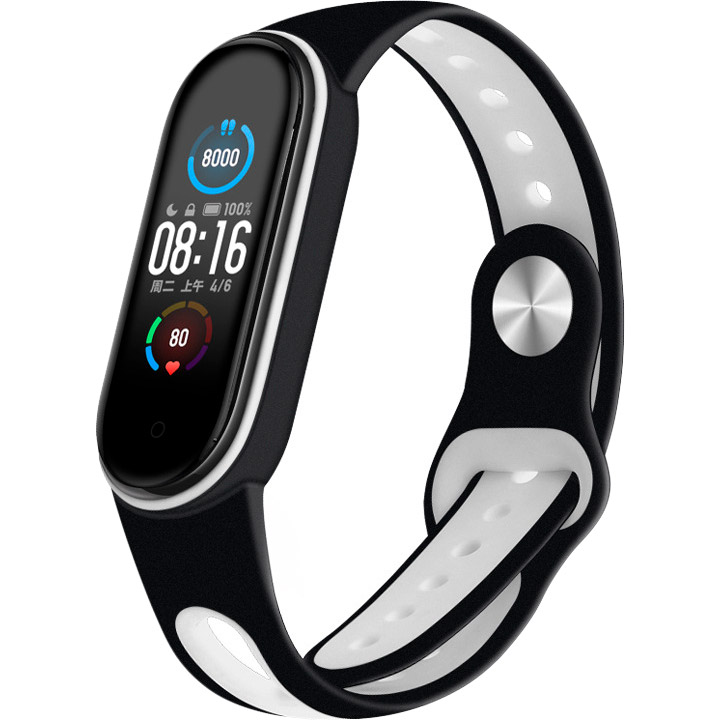 Ремешок BECOVER Sport Style для Xiaomi Mi Smart Band 5 Black-White (705170), Xiaomi Mi Smart Band 5 Black-White (705170)
Ремешок BECOVER Sport Style для Xiaomi Mi Smart Band 5 Black-White (705170), Xiaomi Mi Smart Band 5 Black-White (705170)