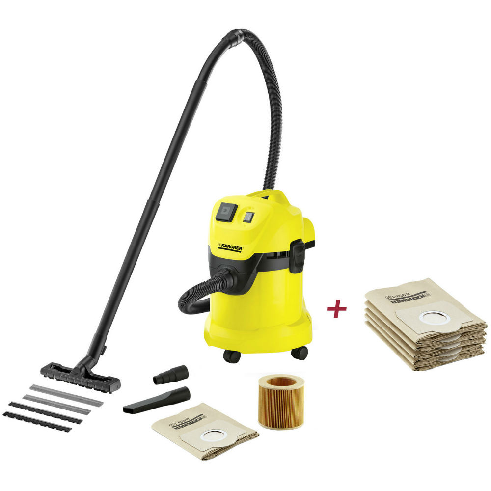 Пылесос KARCHER WD 3Р + мешки (9.611-148.0), Господ.пилосос WD 3Р+Фільтр-мішки в подарунок
Пылесос KARCHER WD 3Р + мешки (9.611-148.0), Господ.пилосос WD 3Р+Фільтр-мішки в подарунок