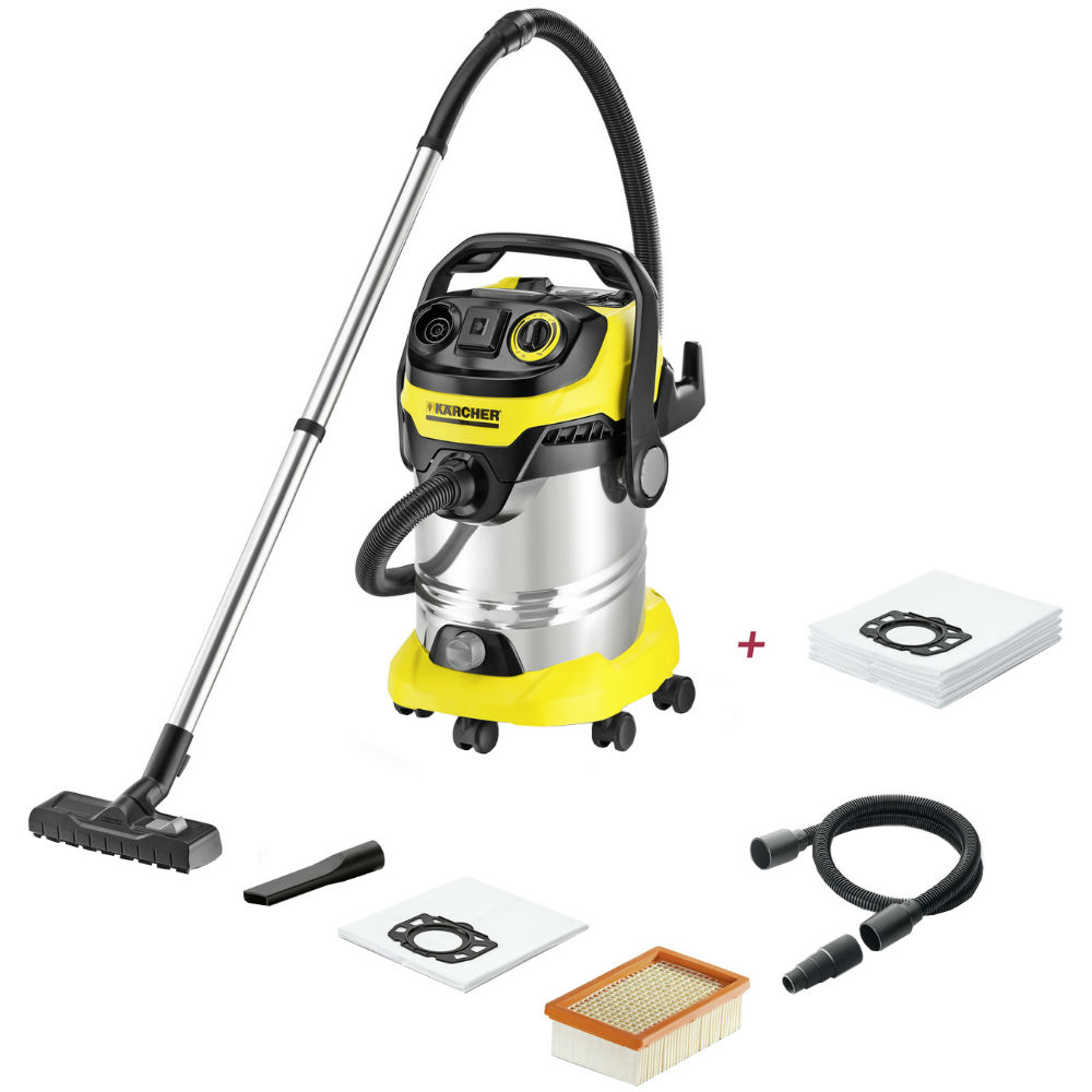 Пылесос KARCHER WD 6 P Premium + мешки (9.611-152.0), Господ.пилосос WD 6 P Premium+Фільтр-мішки
Пылесос KARCHER WD 6 P Premium + мешки (9.611-152.0), Господ.пилосос WD 6 P Premium+Фільтр-мішки