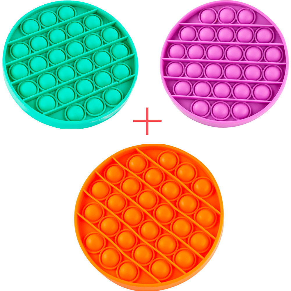 Набор игрушек SIBELLY 3 в 1 Pop It Mono Круг Mint + Orange + Violet (SB-PPIT-CRCL-MNT-OR-VLT), Набір 3 в 1 Іграшка антистрес Pop It Mono
Набор игрушек SIBELLY 3 в 1 Pop It Mono Круг Mint + Orange + Violet (SB-PPIT-CRCL-MNT-OR-VLT), Набір 3 в 1 Іграшка антистрес Pop It Mono