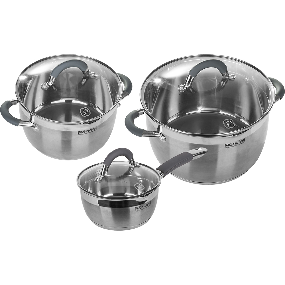 Набор кастрюль RONDELL RDS-341 1.3+3.2+5.7 л, RDS-341 Flamme с /кр 1,3 л+ 3,2л + 5,7л
Набор кастрюль RONDELL RDS-341 1.3+3.2+5.7 л, RDS-341 Flamme с /кр 1,3 л+ 3,2л + 5,7л