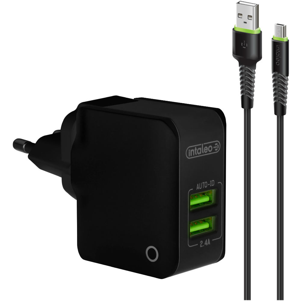 Зарядное устройство INTALEO TCA242 2 USB 2.4A Micro USB Black (1283126491740), TCA242 (2USB2,4A) з кабелем Micro USB Black
Зарядное устройство INTALEO TCA242 2 USB 2.4A Micro USB Black (1283126491740), TCA242 (2USB2,4A) з кабелем Micro USB Black
