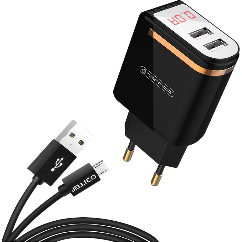 Зарядное устройство JELLICO WJ-C80 LED 2USB 2.4A + micro USB cable Black (RL057586), WJ-C80 LED 2USB 2.4A + micro cable Black
Зарядное устройство JELLICO WJ-C80 LED 2USB 2.4A + micro USB cable Black (RL057586), WJ-C80 LED 2USB 2.4A + micro cable Black