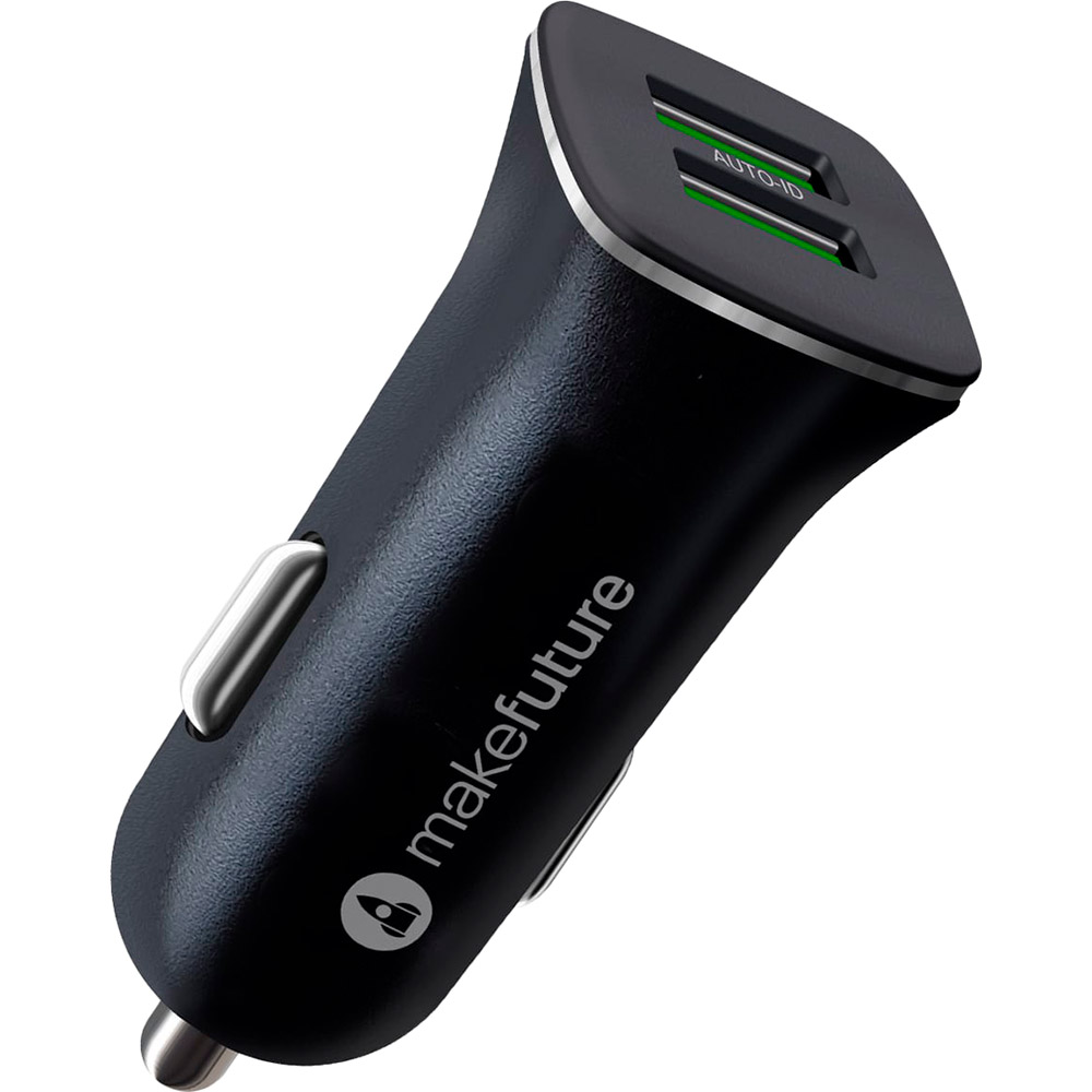 Автомобильное зарядное устройство MAKEFUTURE 2.4A 2USB Black (MCC-21BK), Зар. пристрій автом. 2.4A 2USB Black
Автомобильное зарядное устройство MAKEFUTURE 2.4A 2USB Black (MCC-21BK), Зар. пристрій автом. 2.4A 2USB Black