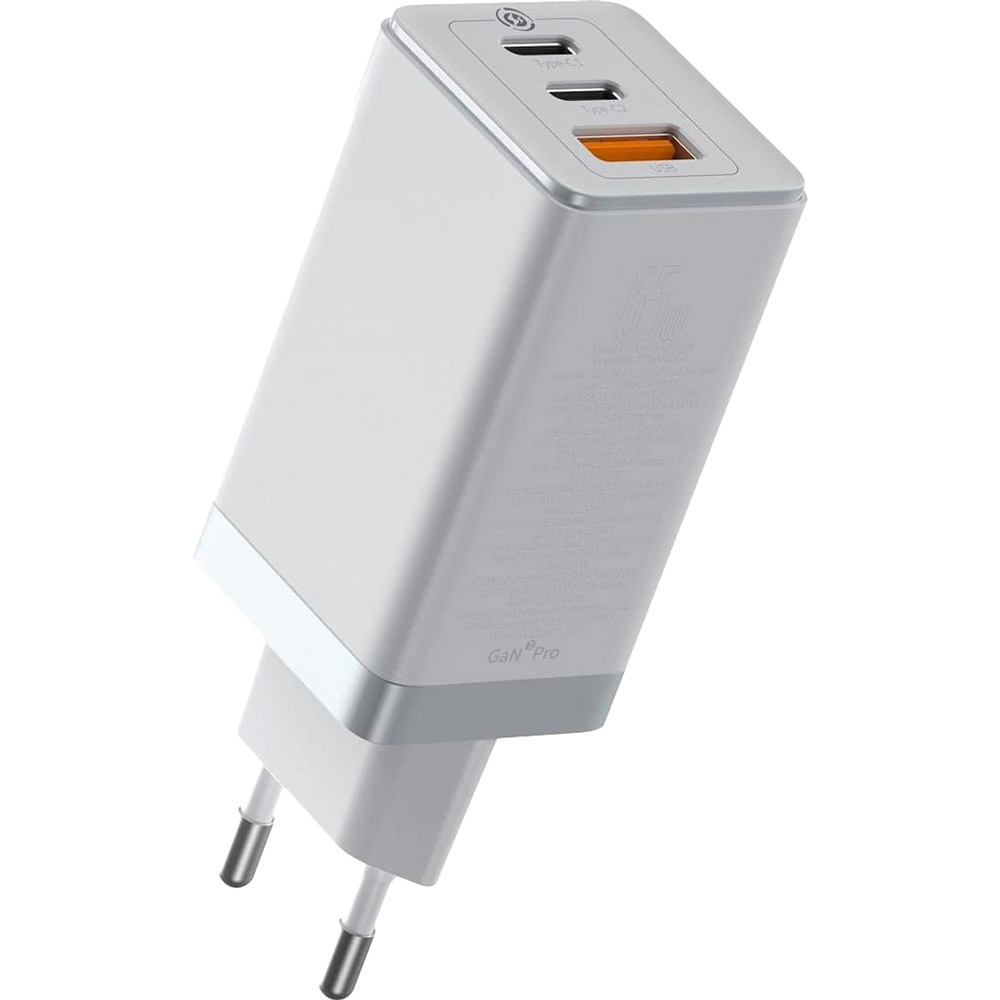 Зарядное устройство BASEUS GaN2 Pro QC 2C+U 65W EU White (CCGAN2P-B02), GaN2 Pro QC 2C+U 65W EU Білий
Зарядное устройство BASEUS GaN2 Pro QC 2C+U 65W EU White (CCGAN2P-B02), GaN2 Pro QC 2C+U 65W EU Білий