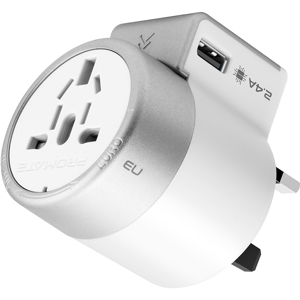 Сетевое зарядное устройство Promate Twist EU/US/UK/AU to EU/US/UK/AU + 2 x USB 12 Вт White (twist.white), twist.white
Сетевое зарядное устройство Promate Twist EU/US/UK/AU to EU/US/UK/AU + 2 x USB 12 Вт White (twist.white), twist.white