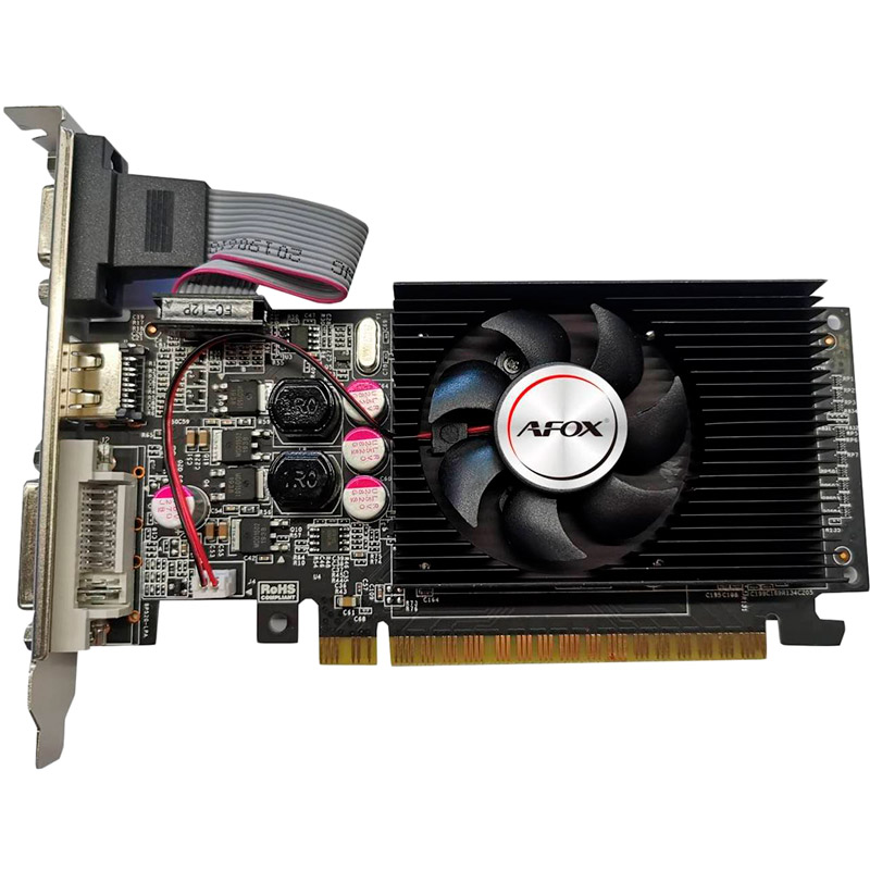 Видеокарта AFOX GeForce GT610 1GB DDR3 64Bit 800/1000MHz (AF610-1024D3L5), GeForce GT610 1GB DDR3 64Bit low profile
Видеокарта AFOX GeForce GT610 1GB DDR3 64Bit 800/1000MHz (AF610-1024D3L5), GeForce GT610 1GB DDR3 64Bit low profile