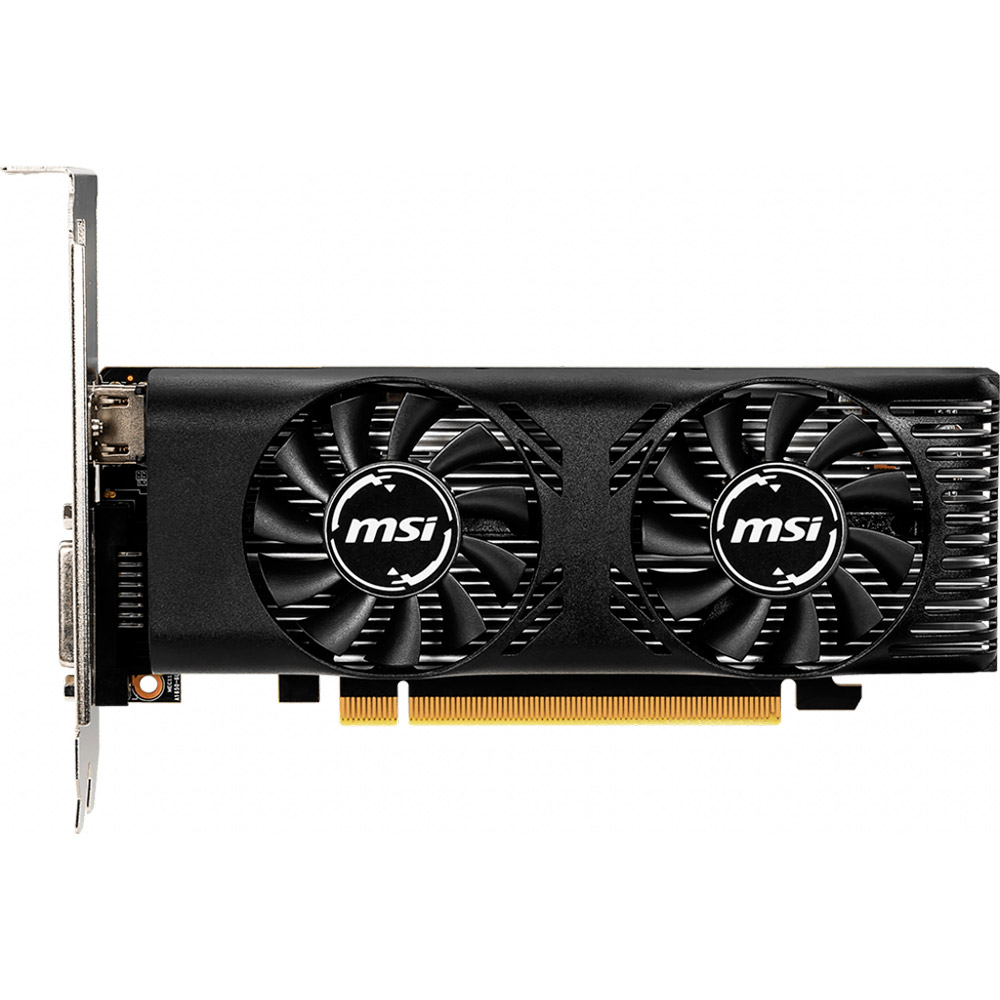 Видеокарта MSI GeForce GTX1650 4GB LP 128Bit 1695/8000Mhz (GeForce GTX1650 4GT LP OC), GeForce GTX1650 4GB DDR5 OC Low Profile
Видеокарта MSI GeForce GTX1650 4GB LP 128Bit 1695/8000Mhz (GeForce GTX1650 4GT LP OC), GeForce GTX1650 4GB DDR5 OC Low Profile