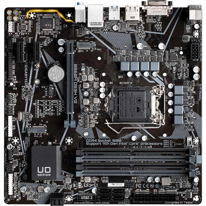 Материнская плата GIGABYTE B560M DS3H V2 Rev 1.0 (B560M DS3H V2), B560M DS3H V2 (Rev. 1.0)
Материнская плата GIGABYTE B560M DS3H V2 Rev 1.0 (B560M DS3H V2), B560M DS3H V2 (Rev. 1.0)