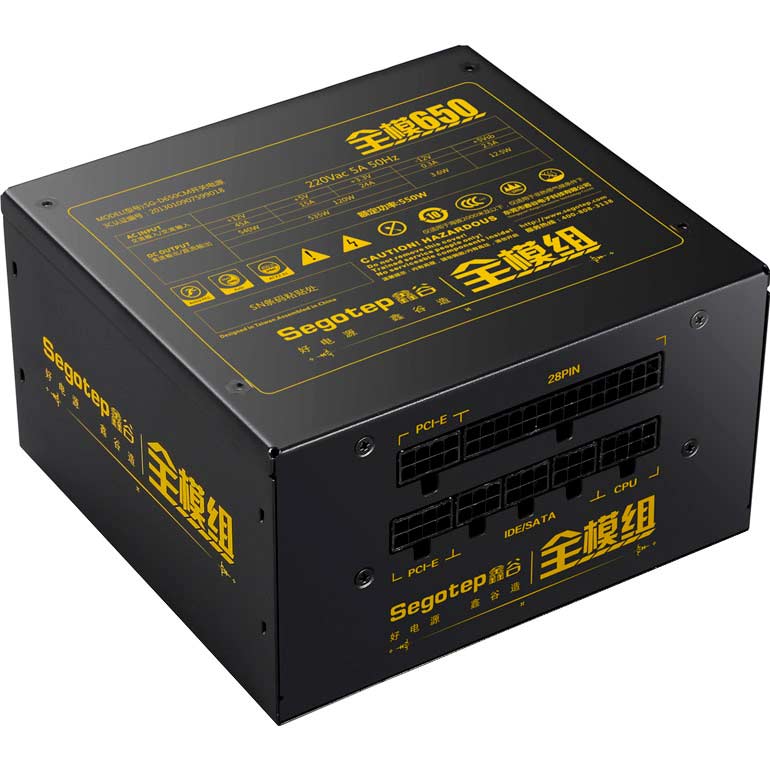Блок питания Segotep Full modular 650 (SG-D650CM), Full modular 650 (SG-D650CM), 12cm fan
Блок питания Segotep Full modular 650 (SG-D650CM), Full modular 650 (SG-D650CM), 12cm fan