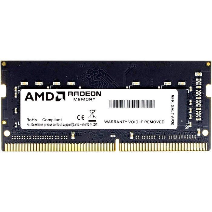 Модуль памяти AMD DDR4 3200 16GB SO-DIMM (R9416G3206S2S-U), DDR4 3200 16GB SO-DIMM (R9416G3206S2S-U)
Модуль памяти AMD DDR4 3200 16GB SO-DIMM (R9416G3206S2S-U), DDR4 3200 16GB SO-DIMM (R9416G3206S2S-U)