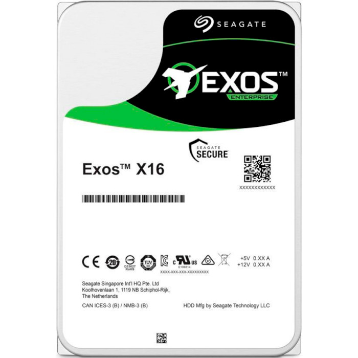 Жесткий диск SEAGATE Exos X16 512E/4KN 3.5', 14TB, SAS 12Gb/s 7200 (ST14000NM002G), Exos X16 512E/4KN 3.5', 14TB, SAS 12Gb/s 7200
Жесткий диск SEAGATE Exos X16 512E/4KN 3.5', 14TB, SAS 12Gb/s 7200 (ST14000NM002G), Exos X16 512E/4KN 3.5', 14TB, SAS 12Gb/s 7200