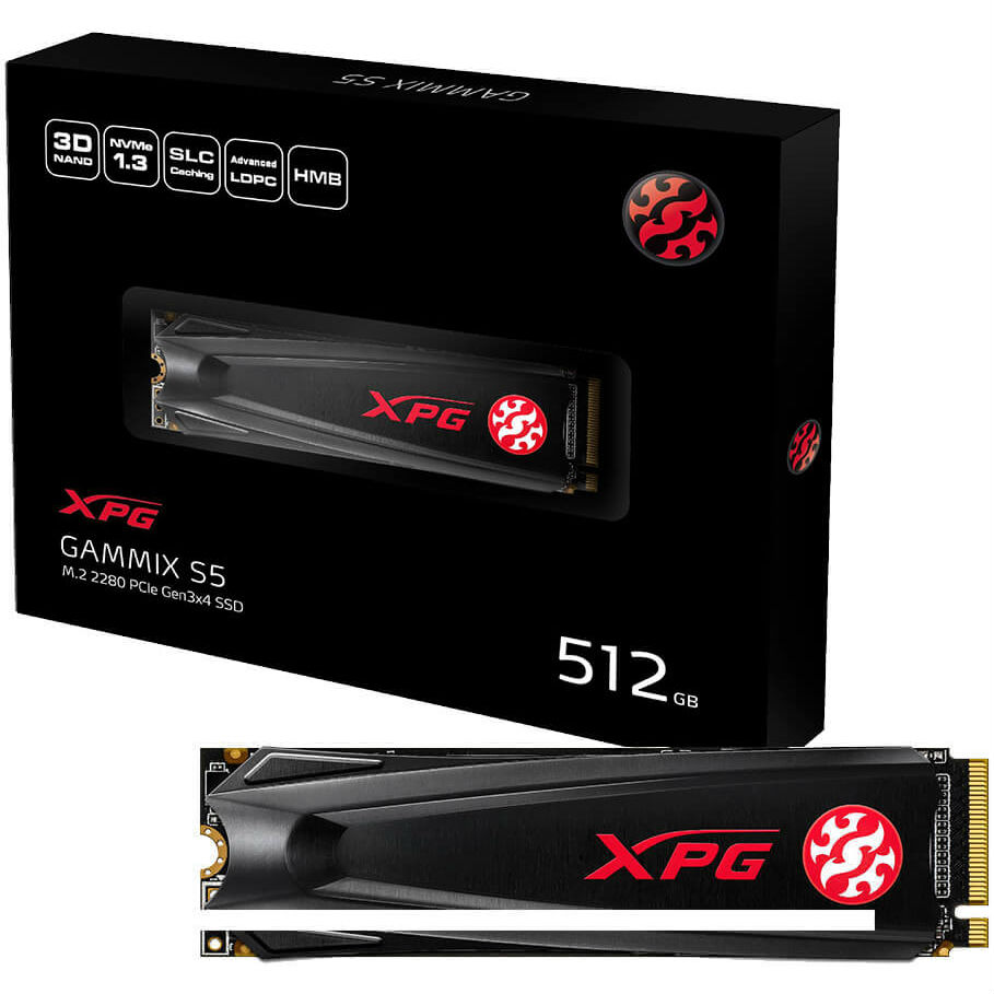 SSD накопитель ADATA XPG GAMMIX S5 512GB 3D TLC (AGAMMIXS5-512GT-C), XPG GAMMIX S5 512GB 3D TLC (AGAMMIXS5-512GT-C)
SSD накопитель ADATA XPG GAMMIX S5 512GB 3D TLC (AGAMMIXS5-512GT-C), XPG GAMMIX S5 512GB 3D TLC (AGAMMIXS5-512GT-C)