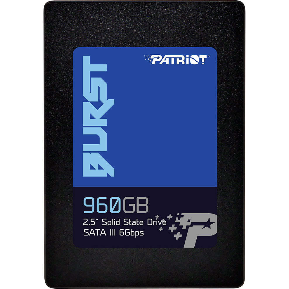 SSD накопитель PATRIOT Burst 960GB SATAIII TLC (PBU960GS25SSDR), BURST 960GB SATA TLC (PBU960GS25SSDR)
SSD накопитель PATRIOT Burst 960GB SATAIII TLC (PBU960GS25SSDR), BURST 960GB SATA TLC (PBU960GS25SSDR)