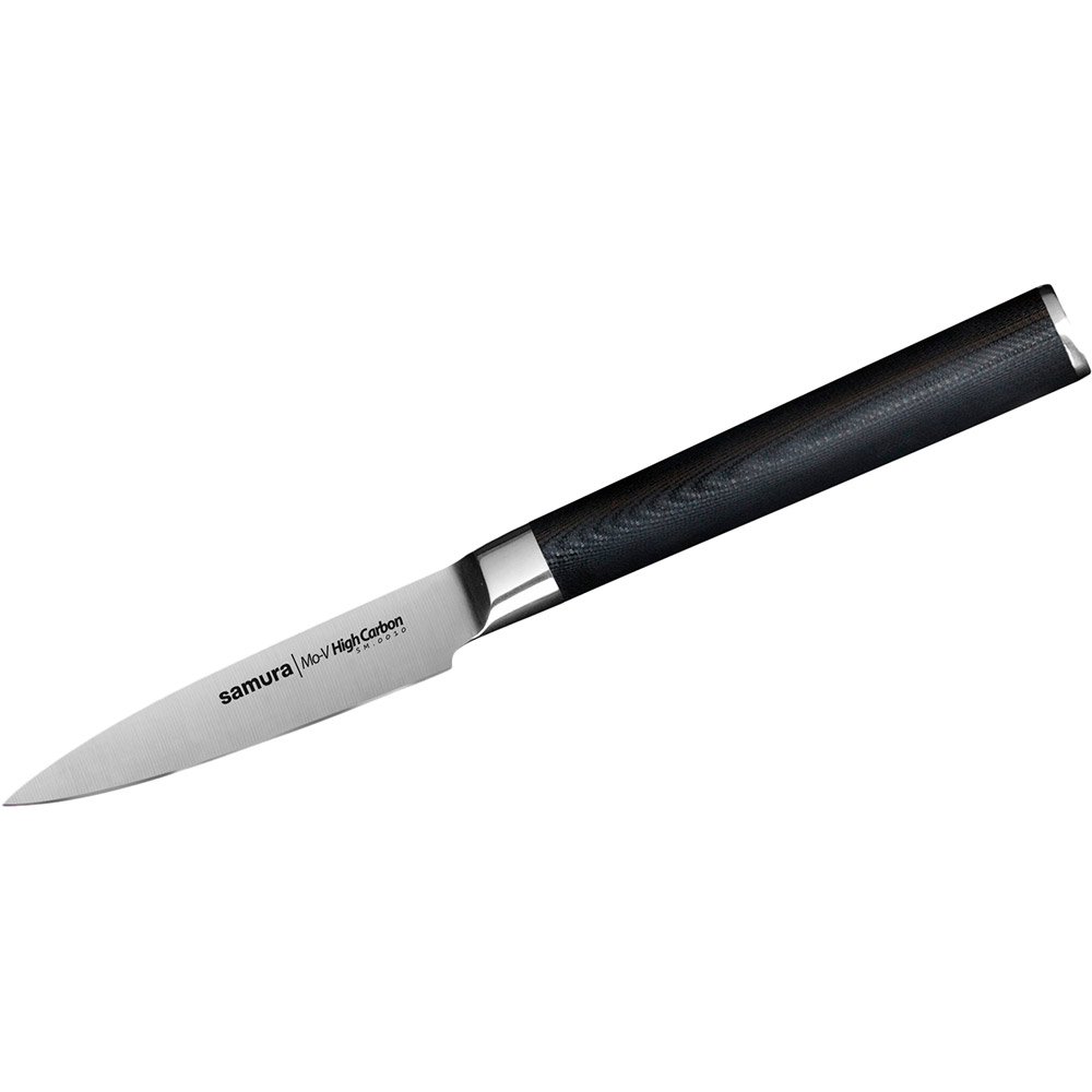 Нож Samura Mo-V для овощей 80 мм Black (SM-0010), Ніж кухонний овочевий, 90 мм, MO-V (SM-0010)
Нож Samura Mo-V для овощей 80 мм Black (SM-0010), Ніж кухонний овочевий, 90 мм, MO-V (SM-0010)