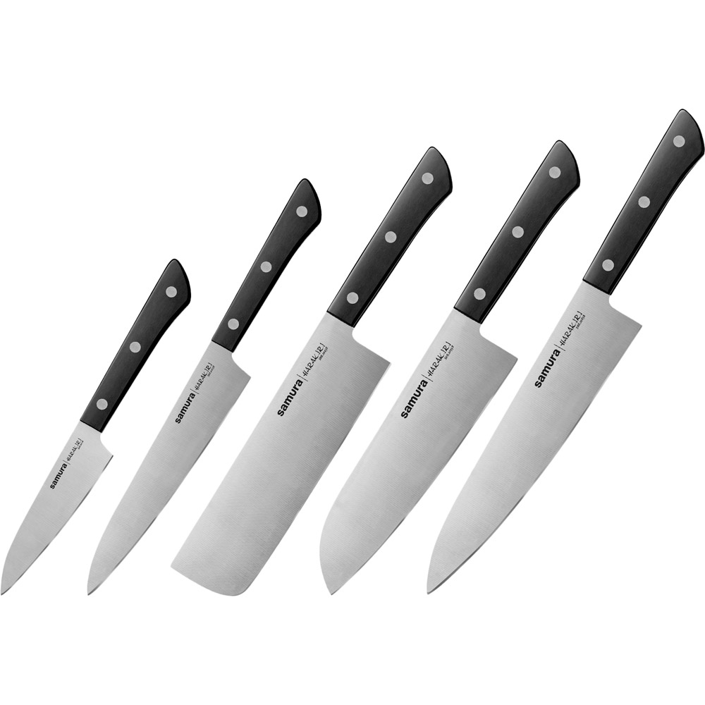 Набор ножей Samura Harakiri Black 5 пр (SHR-0250B), Набір з 5-ти кухонных ножів, Harakiri (SHR-0250B)
Набор ножей Samura Harakiri Black 5 пр (SHR-0250B), Набір з 5-ти кухонных ножів, Harakiri (SHR-0250B)