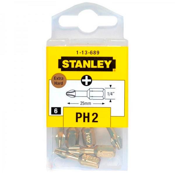 Набор бит Stanley Torsion PH 2 усиленные 6 шт (1-13-689), Набор бит 1-13-689 6 шт.
Набор бит Stanley Torsion PH 2 усиленные 6 шт (1-13-689), Набор бит 1-13-689 6 шт.