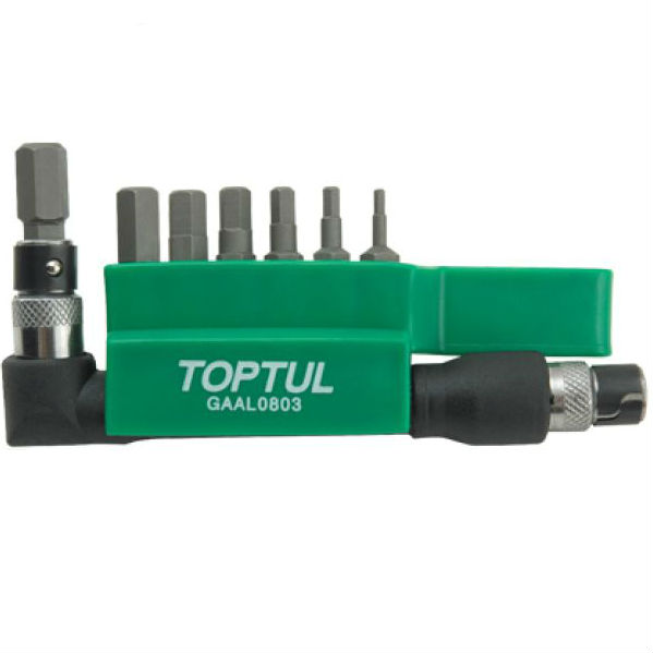 Набор бит Toptul Hex 1/4" c Г-образным переходником (GAAL0803), Набор бит 1/4" HEX 2-8мм + Гобр.перех. 8ед.
Набор бит Toptul Hex 1/4" c Г-образным переходником (GAAL0803), Набор бит 1/4" HEX 2-8мм + Гобр.перех. 8ед.