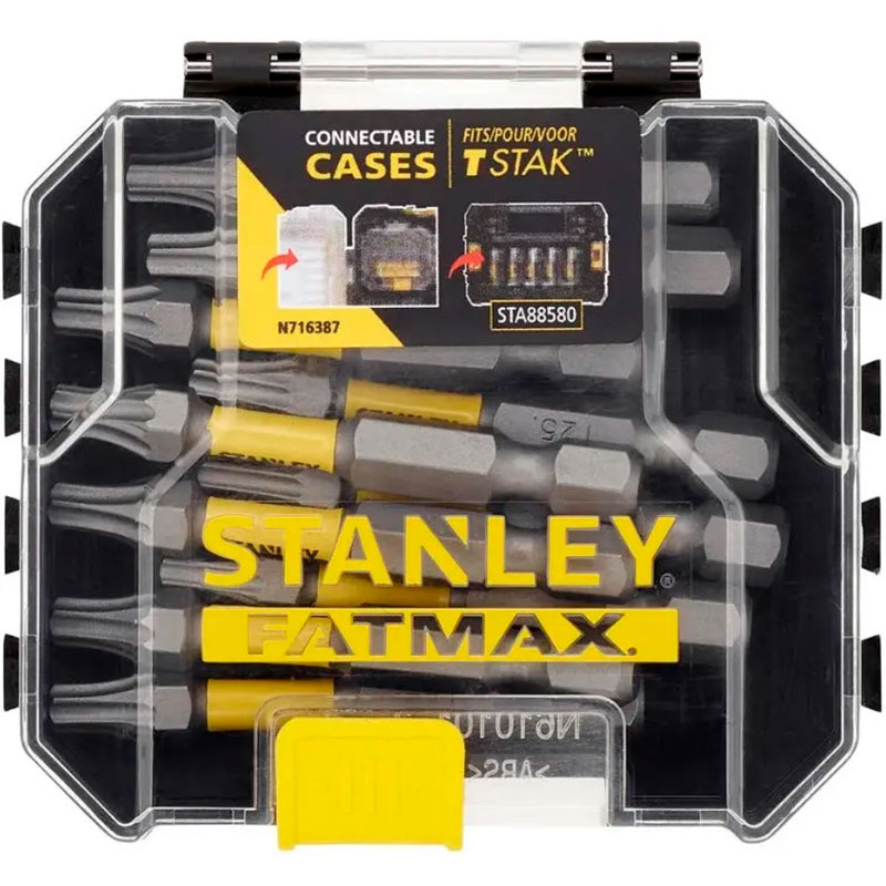 Набор бит STANLEY FatMax Torx T25 L=50 мм 10 шт (STA88575), Набір біт FatMax, Torx, T25, L=50 мм, 10 шт
Набор бит STANLEY FatMax Torx T25 L=50 мм 10 шт (STA88575), Набір біт FatMax, Torx, T25, L=50 мм, 10 шт