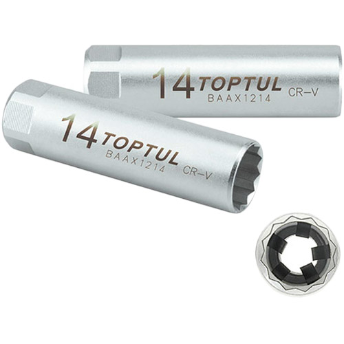 Свечная головка TOPTUL 14 мм 3/8" 12 гр. (BAAX1214), Свічна головка 14мм 3/8" 12 гр.
Свечная головка TOPTUL 14 мм 3/8" 12 гр. (BAAX1214), Свічна головка 14мм 3/8" 12 гр.