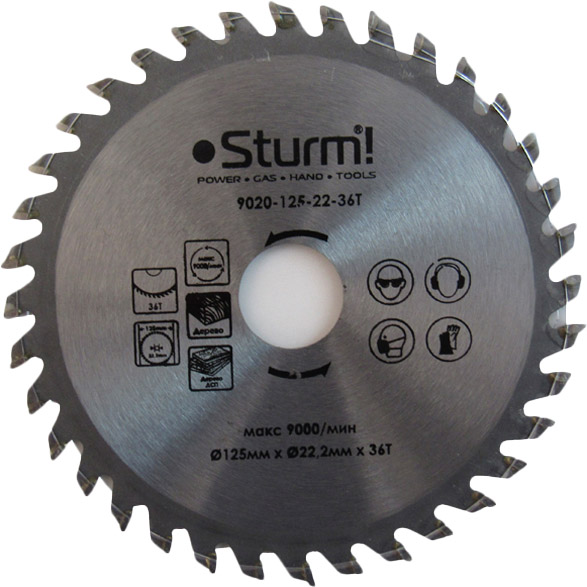 Диск пильный Sturm по дереву 125х22 мм (9020-125-22-36T), 9020-125-22-36T Диск пильний
Диск пильный Sturm по дереву 125х22 мм (9020-125-22-36T), 9020-125-22-36T Диск пильний