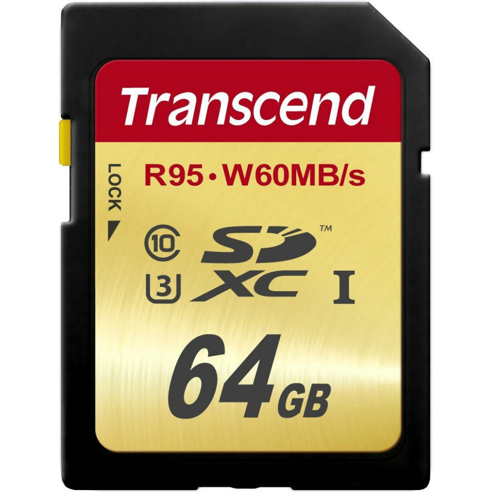 Карта памяти TRANSCEND SDXC 64 GB UHS-I Ultimate U3 (TS64GSDU3), SDXC 64 GB UHS-I Ultimate U3 (R95, W60MB/s)
Карта памяти TRANSCEND SDXC 64 GB UHS-I Ultimate U3 (TS64GSDU3), SDXC 64 GB UHS-I Ultimate U3 (R95, W60MB/s)