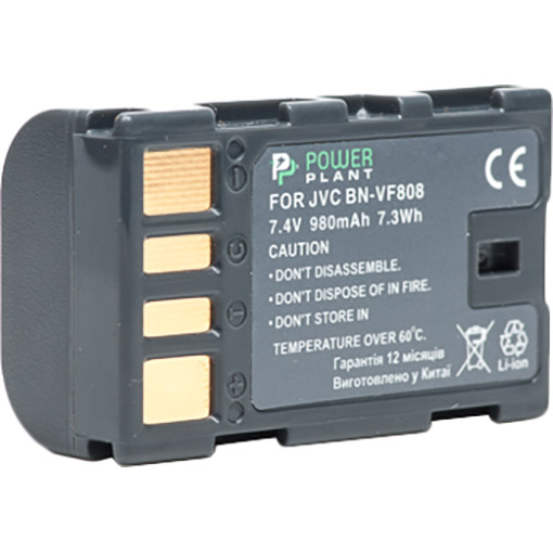 Аккумулятор POWERPLANT для JVC BN-VF808 (DV00DV1196), JVC BN-VF808 980mAh (DV00DV1196)
Аккумулятор POWERPLANT для JVC BN-VF808 (DV00DV1196), JVC BN-VF808 980mAh (DV00DV1196)