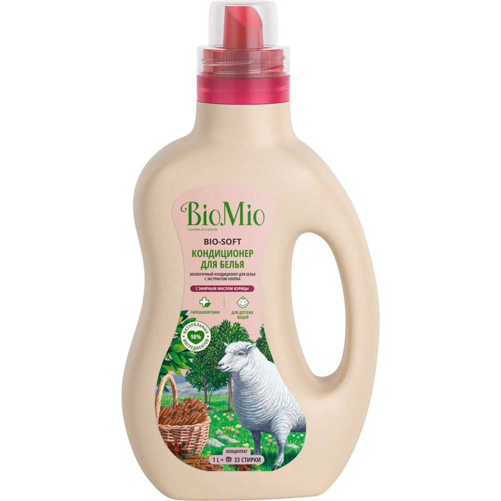 Кондиционер для белья BioMio Bio-Soft Корица концентрат 1 л (4603014008787), BIO-SOFT Эко.кондиц.для белья. Корица.
Кондиционер для белья BioMio Bio-Soft Корица концентрат 1 л (4603014008787), BIO-SOFT Эко.кондиц.для белья. Корица.